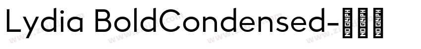 Lydia BoldCondensed字体转换